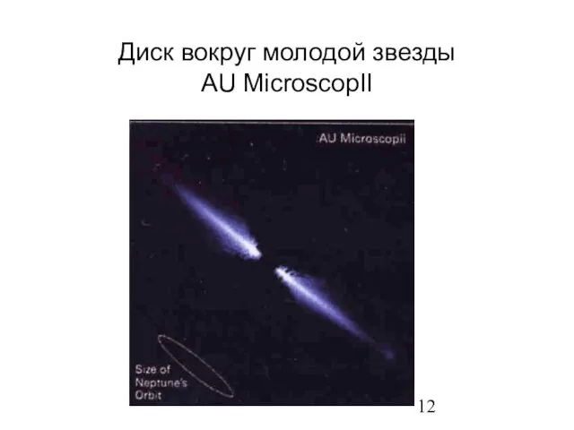 Диск вокруг молодой звезды AU MicroscopII