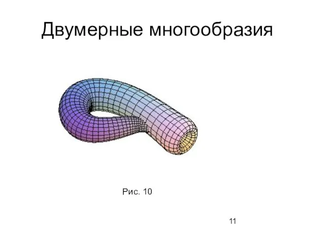 Двумерные многообразия Рис. 10