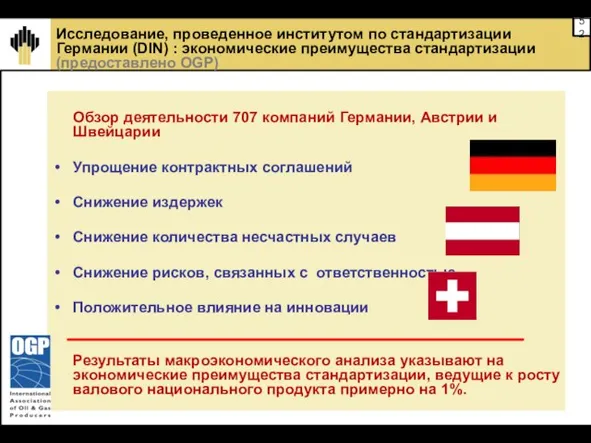 Исследование, проведенное институтом по стандартизации Германии (DIN) : экономические преимущества стандартизации (предоставлено