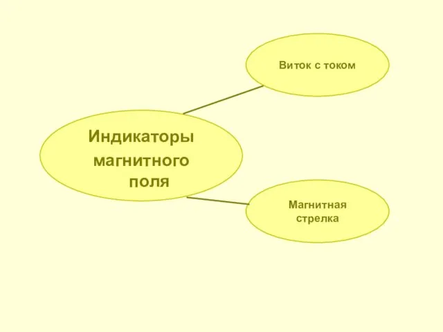 Индикаторы магнитного поля Магнитная стрелка Виток с током