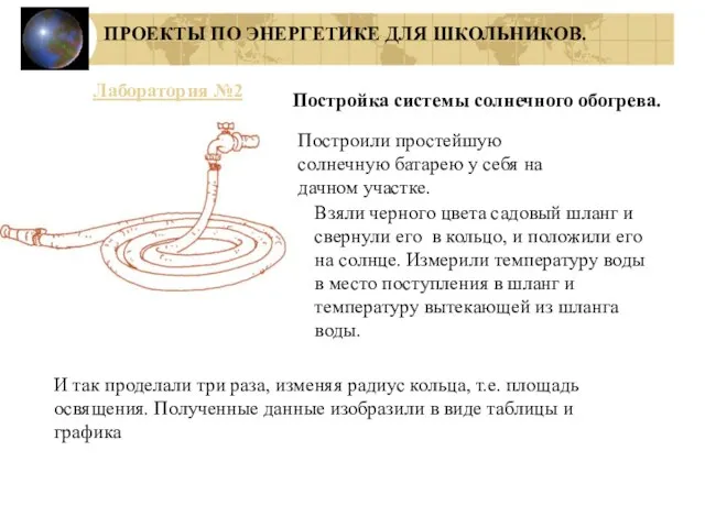 ПРОЕКТЫ ПО ЭНЕРГЕТИКЕ ДЛЯ ШКОЛЬНИКОВ. Постройка системы солнечного обогрева. Взяли черного цвета