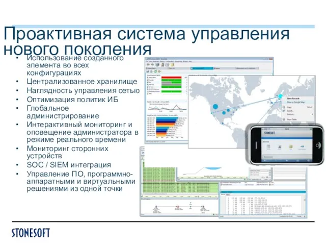 Использование созданного элемента во всех конфигурациях Централизованное хранилище Наглядность управления сетью Оптимизация