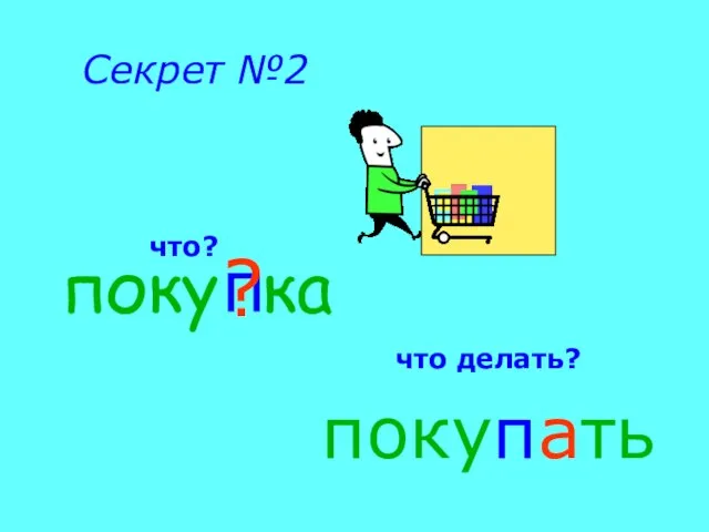 поку ка п покупать что? что делать? ? Секрет №2