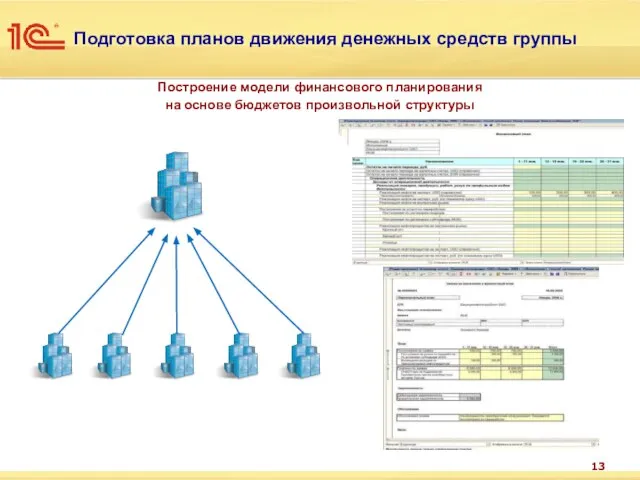 Подготовка планов движения денежных средств группы Построение модели финансового планирования на основе бюджетов произвольной структуры