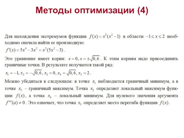 Методы оптимизации (4)