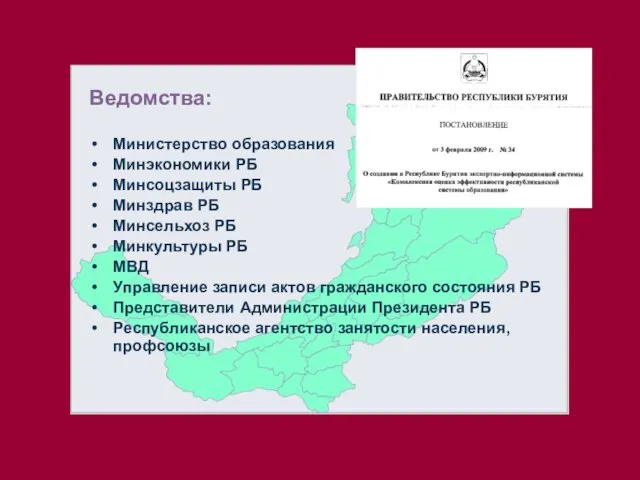 Ведомства: Министерство образования Минэкономики РБ Минсоцзащиты РБ Минздрав РБ Минсельхоз РБ Минкультуры