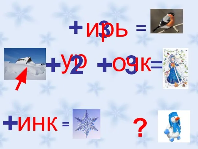 + + 3 ирь + + ур 2 3 = очк + инк = = ?