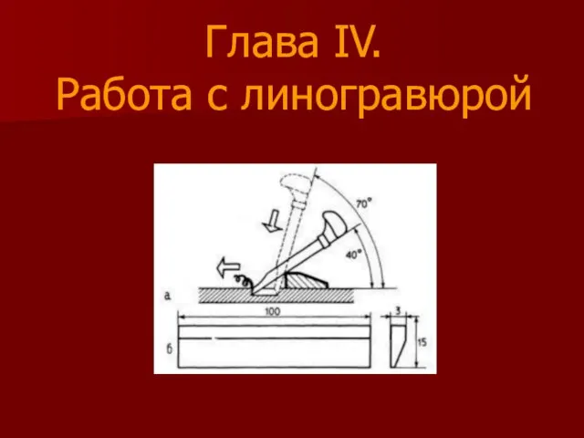 Глава IV. Работа с линогравюрой