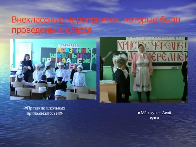 Внеклассные мероприятия, которые были проведены в классе «Мăн кун – Аслă кун» «Праздник школьных принадлежностей»