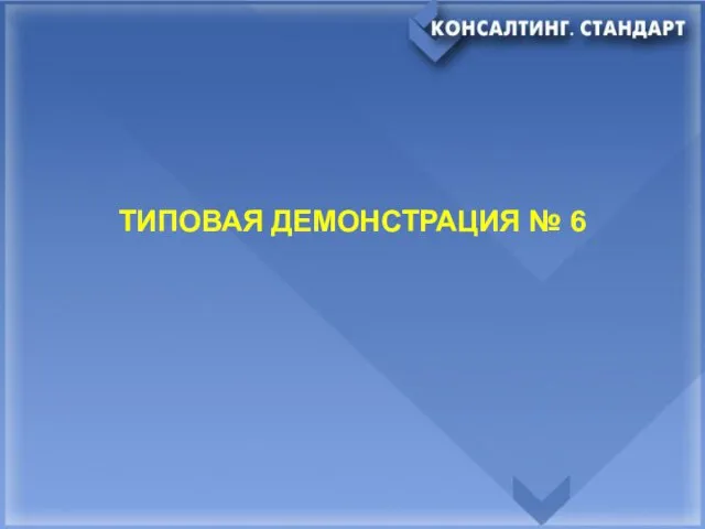 ТИПОВАЯ ДЕМОНСТРАЦИЯ № 6