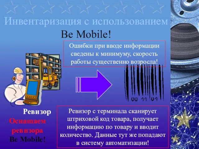Инвентаризация с использованием Be Mobile! Ревизор Оснащаем ревизора Be Mobile! Ревизор с