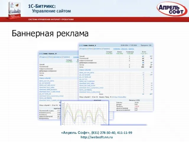 Баннерная реклама «Апрель Софт», (831) 278-30-40, 411-11-99 http://websoft.nn.ru