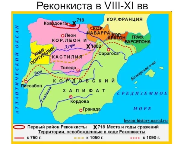 Реконкиста в VIII-XI вв