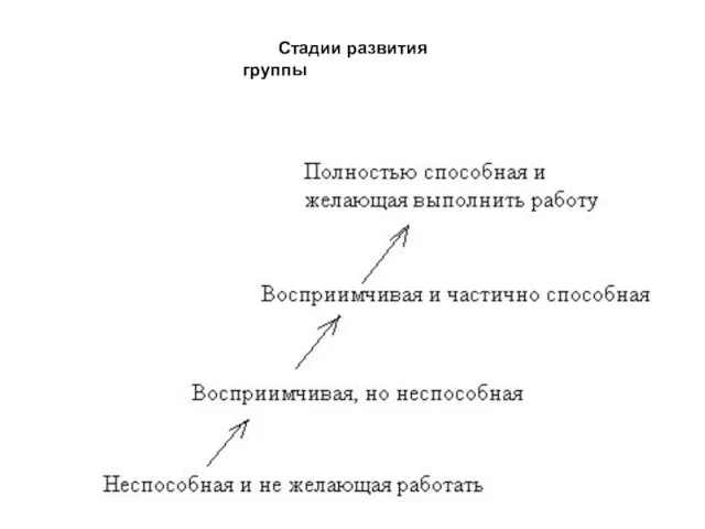 Стадии развития группы