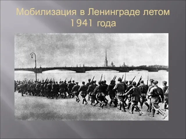 Мобилизация в Ленинграде летом 1941 года