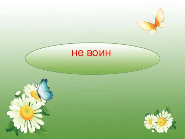 не воин