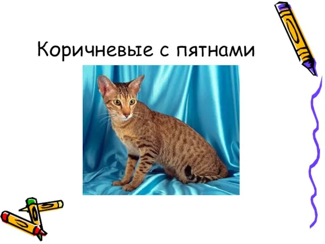 Коричневые с пятнами