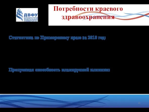 Потребности краевого здравоохранения Лучевая терапия и ПЭТ диагностика при лечении ЗНО Статистика