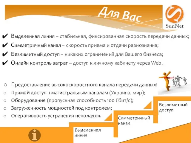 Предоставление высокоскоростного канала передачи данных! Прямой доступ к магистральным каналам (Украина, мир);