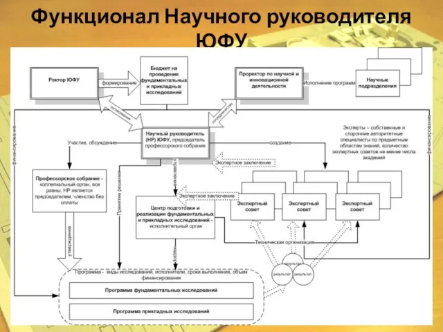 Функционал Научного руководителя ЮФУ