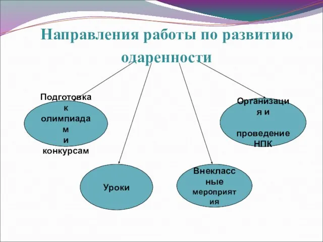 Подготовка к олимпиадам и конкурсам Внеклассные мероприятия Организация и проведение НПК Уроки