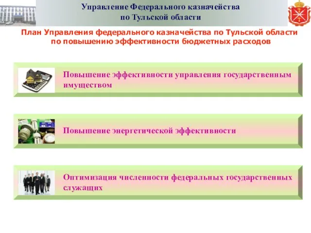 План Управления федерального казначейства по Тульской области по повышению эффективности бюджетных расходов