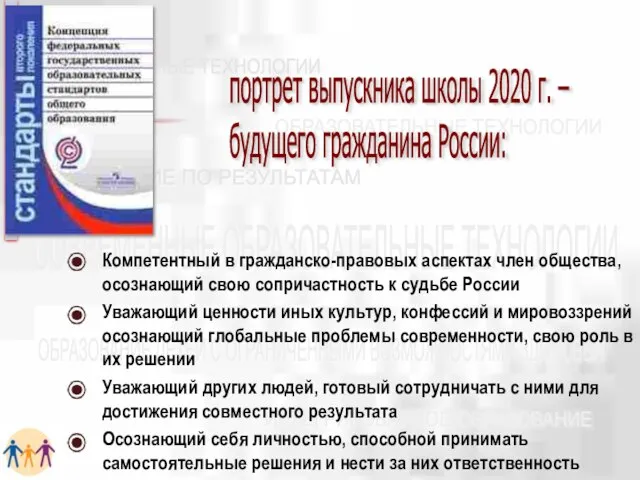 Компетентный в гражданско-правовых аспектах член общества, осознающий свою сопричастность к судьбе России