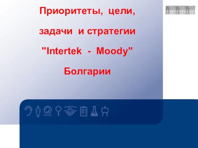 Приоритеты, цели, задачи и стратегии "Intertek - Moody" Болгарии