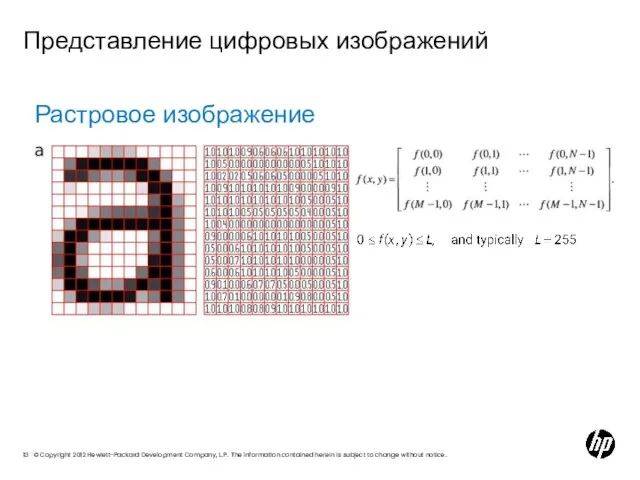 Представление цифровых изображений Растровое изображение