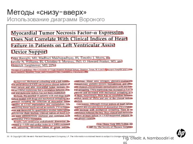 Использование диаграмм Вороного Методы «снизу-вверх» Fig. credit: A. Namboodiri et al.