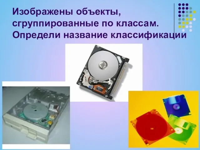 Изображены объекты, сгруппированные по классам. Определи название классификации