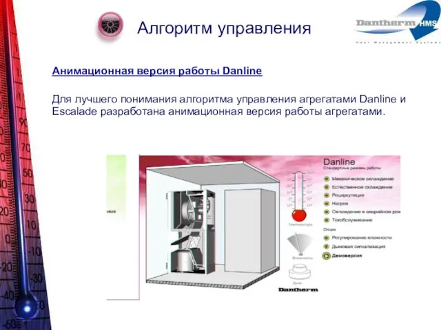 Алгоритм управления Анимационная версия работы Danline Для лучшего понимания алгоритма управления агрегатами