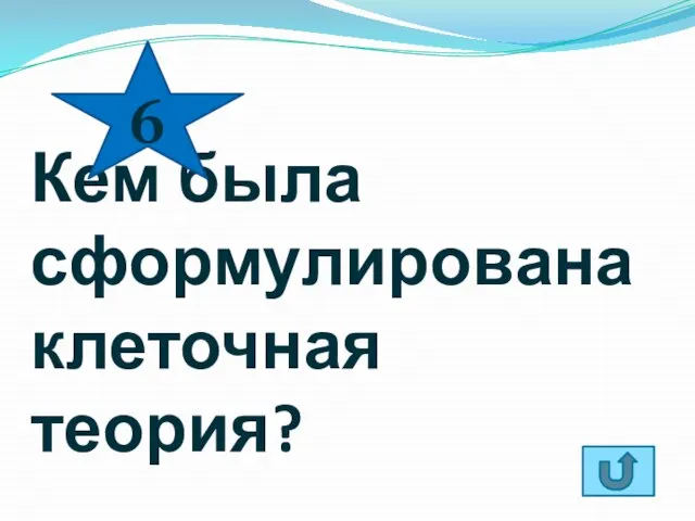 Кем была сформулирована клеточная теория? 6