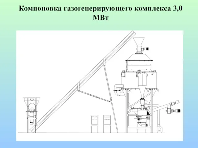 Компоновка газогенерирующего комплекса 3,0 МВт