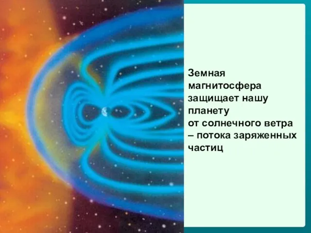 Земная магнитосфера защищает нашу планету от солнечного ветра – потока заряженных частиц