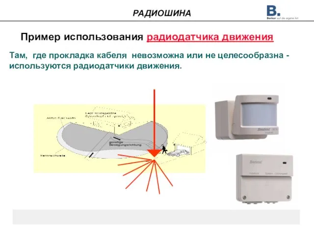 Пример использования радиодатчика движения Там, где прокладка кабеля невозможна или не целесообразна