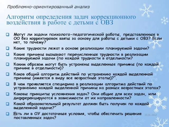 30.01.2012 Могут ли задачи психолого-педагогической работы, представленные в ОО без корректировок взяты