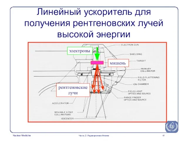 Линейный ускоритель для получения рентгеновских лучей высокой энергии мишень электроны рентгеновские лучи Часть 2: Радиационная Физика