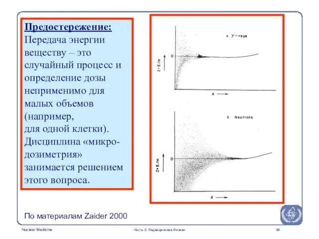 Предостережение: Передача энергии веществу – это случайный процесс и определение дозы неприменимо