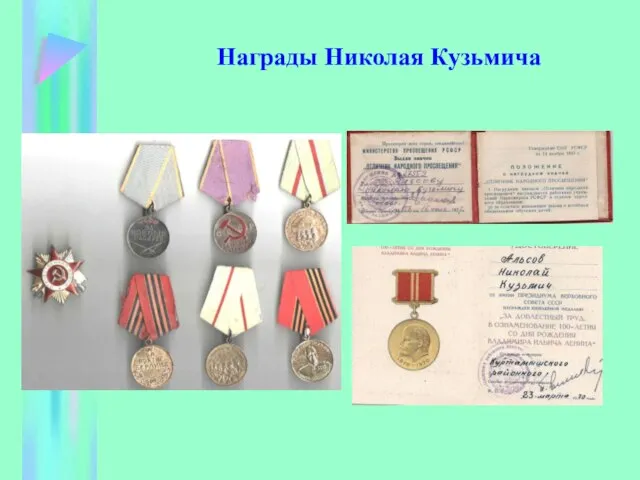 Награды Николая Кузьмича