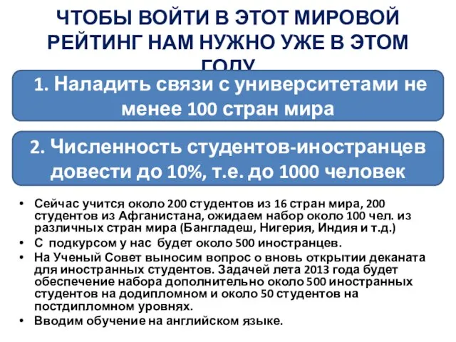 ЧТОБЫ ВОЙТИ В ЭТОТ МИРОВОЙ РЕЙТИНГ НАМ НУЖНО УЖЕ В ЭТОМ ГОДУ