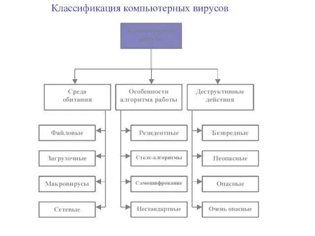 Классификация компьютерных вирусов