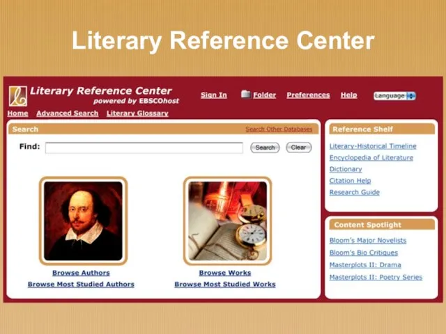 Literary Reference Center