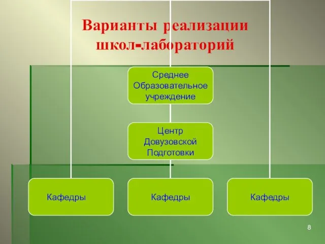 Варианты реализации школ-лабораторий