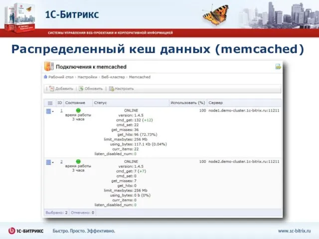 Распределенный кеш данных (memcached)