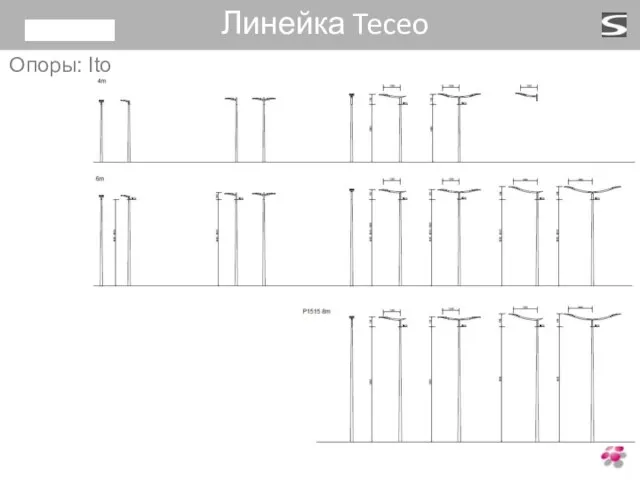 Опоры: Ito Линейка Teceo