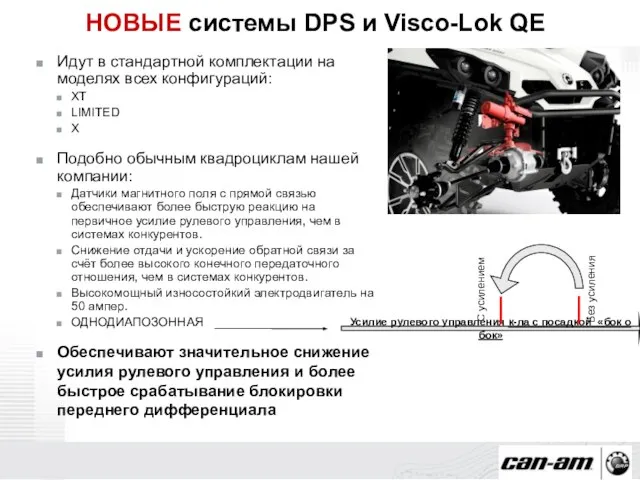НОВЫЕ системы DPS и Visco-Lok QE Идут в стандартной комплектации на моделях