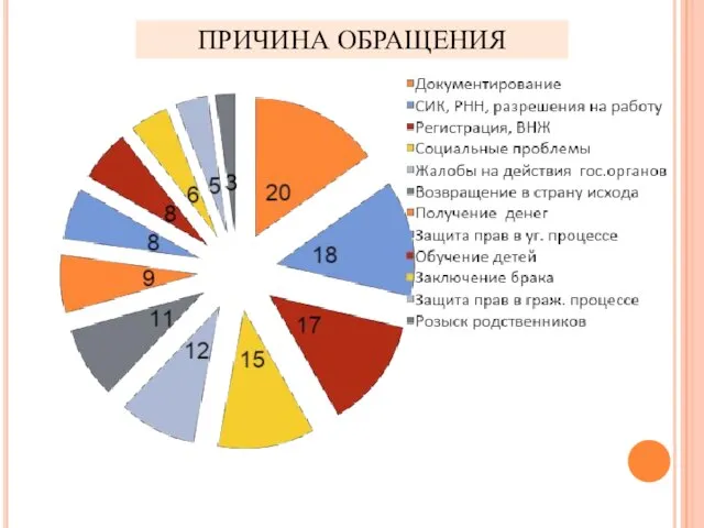 ПРИЧИНА ОБРАЩЕНИЯ