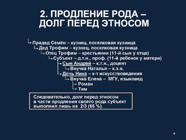 2. ПРОДЛЕНИЕ РОДА – ДОЛГ ПЕРЕД ЭТНОСОМ