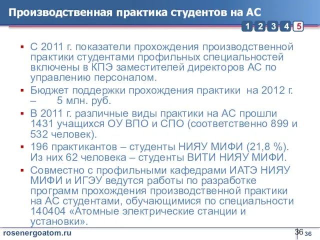 Производственная практика студентов на АС С 2011 г. показатели прохождения производственной практики